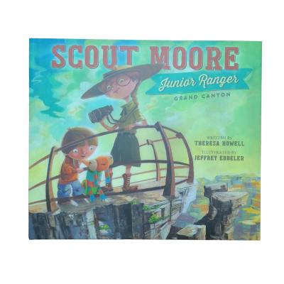 China Scout Moore. La cubierta de laminación mate con acabado a todo color 4c/4c Impresión de libros infantiles con papel de arte brillante 157GSM en venta