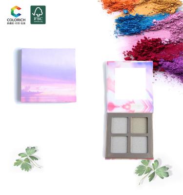 China Waterproof Makeup Palette Free Samples And High Pigmented Eye Makeup Palette From Zhongshan Makeup Factory for sale