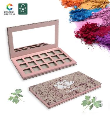 China Hot Sale 24 Colors Eyeshadow Palette OEM Private Label Makeup 16 Eyeshadow Pan Waterproof Empty Palette Eyeshadow Palette for sale