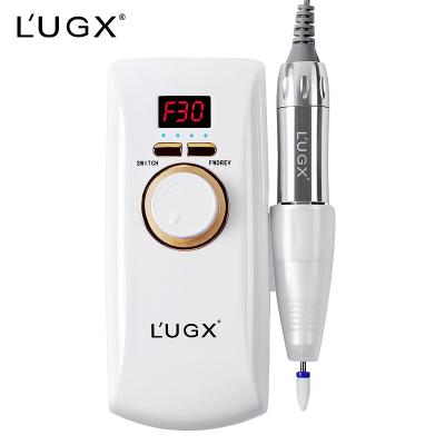 China Lugx CE/ROSH Low Noise Professional Nail Polisher Portable Rechargeable Electric Nail Drill Machine for sale