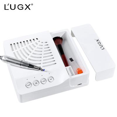 China Nail drill and dust collector 2 in 1 lugx vacuum cleaner nail dust collector nail salon tools nail drill for sale