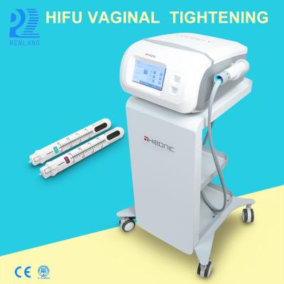 China 2018 newest hifu beauty vaginal tightening machine for vaginal tightening with 3.0mm&4.5mm cartridges for sale