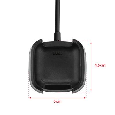 China Smart Watch 100CM USB Cable Dock Cradle Charging Station Charger for Fitbit Versa 2 Watch USB Cable Charger Band and Silicone Material for sale