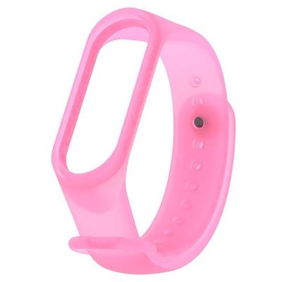 China Sports Rubber Semi-transparent Wristband Rubber Wrist Strap Soft Loop Silicone Bands For Xiaomi MI Band 4/3 for sale