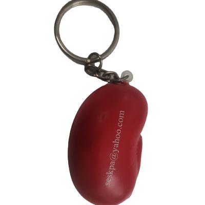 China New Popular Cheap Africa OEM Customized Stress Balls Keychains Kidney Shape for sale