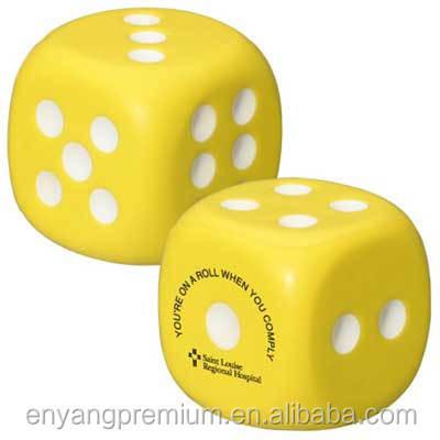 China Colorful Dies High Quality Cute PU Anti Stress Cubes PU Stress Ball Promotion Gift Stress Reliever Toys for sale