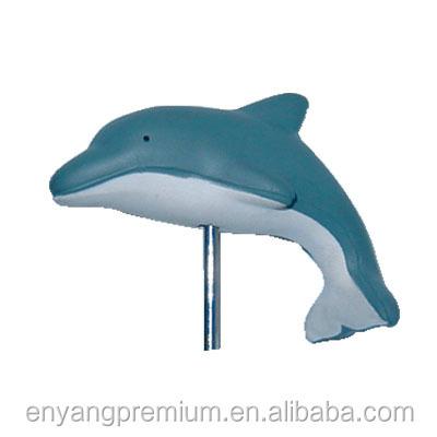 China Small plastic porpoise + antenna mine promotion gift anti-stress plastic toys for sale