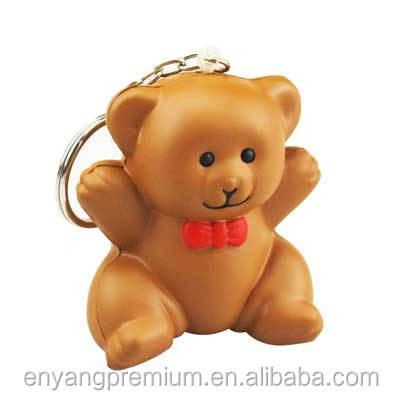 China Chinese Hot Selling Sloth Key Chain KAWAI Kuma Bear PU Stress Reliever Squishy Ball Slow Rising Slow Rising for sale