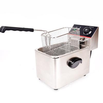 China Commercial High Quality Commercial Custom Single Bowl Stainless Steel Electric Deep Fryer TEF-4L for sale