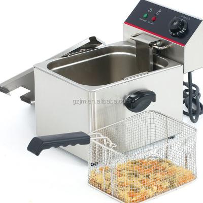 China Hot Selling Single Hotels Professional Table Top Stainless Steel Electric Fryer TEF-6L CE Approved for sale