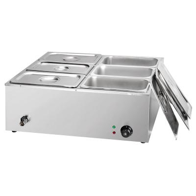 China TEM-6V Electric Bain Marie Stainless Steel Kitchen Equipments for sale