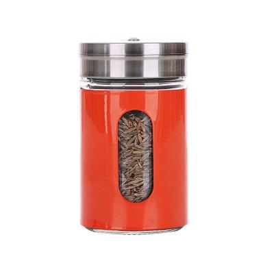 China Youcheng Factory Price Viable Wholesale 4oz Spice Glass Jar Stainless Steel For Salt for sale