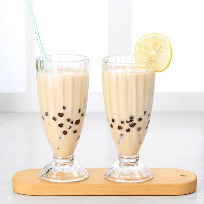 China Youcheng Modern Hot Sale 350ml Milkshake Cold Drink Juice Milk Tea Glass Cups for sale