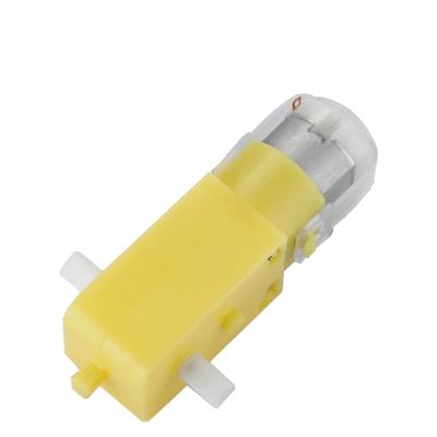 China TGP01D-A130 TT Totally Enclosed Motor DC 3v Yellow Plastic Gear Motor for sale