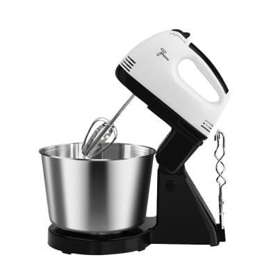 China Electric Beater Ejector Knob 220V 180W 7 Speed ​​Home Kitchen Egg Beater Batter Flour Bread Dough Mixer for sale