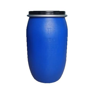 China Hot Sale 200L Blue Plastic Water/Milk/Beer/Liquid Drum/55 Gallon Blue Plastic Drum 200 Liter Barrel/HDPE Plastic Open Top With Iron Circle for sale