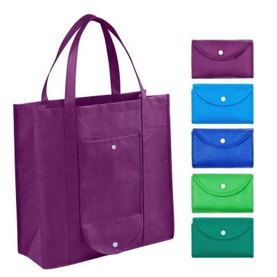 China Grocery Handled Promotional Bags Customized Reusable Non Woven Foldable Non Woven Shopping Bag Bag With Logo for sale