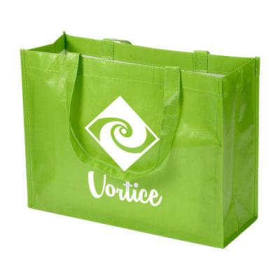 China Handled Non Woven Shopping Tote Bag Package Recycle RPET Bag Custom Printing With Lamination for sale