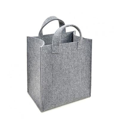 China Wholesale Eco Friendly Custom Shopping Handled New Fashion Logo Large Capacity Felt Bag Tote Bags for sale