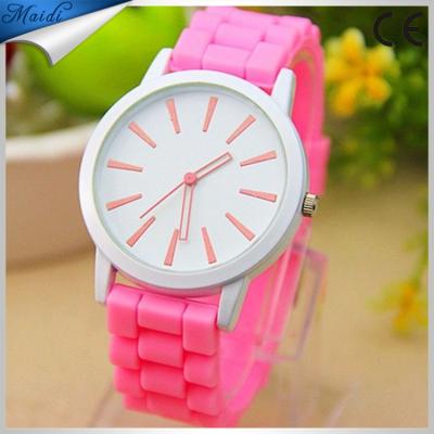 China Alibaba China Fashion Women Silicone Geneva Watch Candy Color Quartz Alarm Men Watch Reloj Mujer GW010 for sale