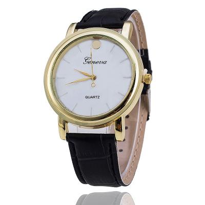 China New Fashion China Water Resistant Women Men Leather Geneva Band Wrist Watch Factory Price GW025 for sale