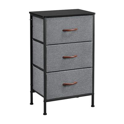 China CLASSIC Custom 3 Drawers Storage Cabinet-Plastic Handle Drawer Tower Cheap Cloth Chest for sale