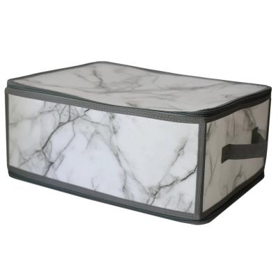 China New transparent type flat type square living room clothing storage box zipper box-xxl storage bag for sale