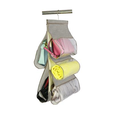 China Viable Transparent Handbag Storage Cloth Handbag Hanging Bag Organizer for Wardrobe Closet Organizer Storage for sale