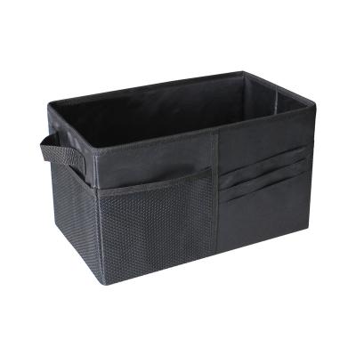 China Eco-friendly Non Woven Fabric Car Organizer Storage Boxes Collapsible Trunk Organizer Cargo Storage Box for sale