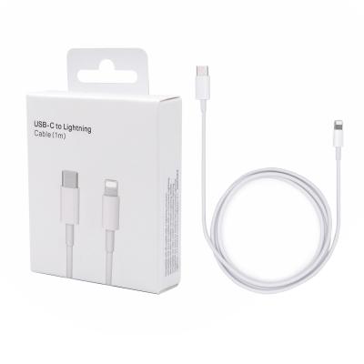 China High Quality Mobile Phone With LOGO Fast Charging Type C Usb C 1m 2m Data Cable For Apple iPhone Charger Cable for sale