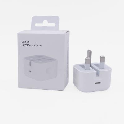 China New Product EU/US/UK Mobile Phone Wall Type C Charger Cable Adapter 18W 20W PD Fast Charger For iPhone 13 for sale