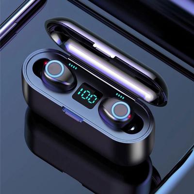 China New Arrival 9D Auriculares Auriculares F9-5 Tactil Earbuds F9 TWS Built-in Microphone High Fidelity Earphone Wireless Earphone With Power Bank for sale