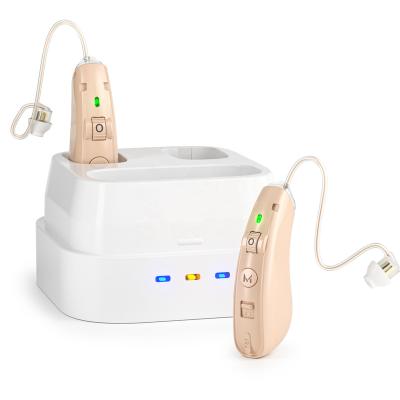 China Digital Hearing Aid Invisible Rechargeable K&Fcoptee Ear Mounted Digital Hearing Amplifier BTE Hearing Aid for sale