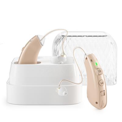 China Digital processing K&Fcoptee portable deaf aid, rechargeable audiphong, BTE hearing aids for sale