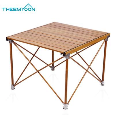 China Portable Camp Picnic Table Easy Carry Aluminum Folding Table for Outdoor Hiking Camping for sale