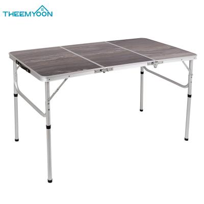 China Outdoor Aluminum Camping Folding Camp Easy Carry Portable Board with Handle 4 Heights Carrying Adjustable Legs for sale