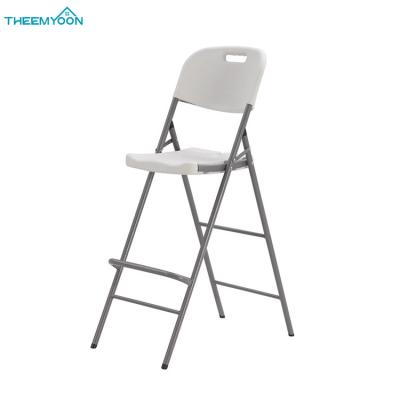 China Durable Material Folding Morden Design Bar Chair Outdoor Portable White Picnic Chair Plastic Light Weight for sale