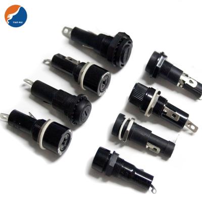 China LOW VOLTAGE 5*20mm 6*30mm 10*38mm Screw Bayonet Holder Fuse Cutout Fuse Box Screw Bayonet Panel Mount Fuse Holder for sale