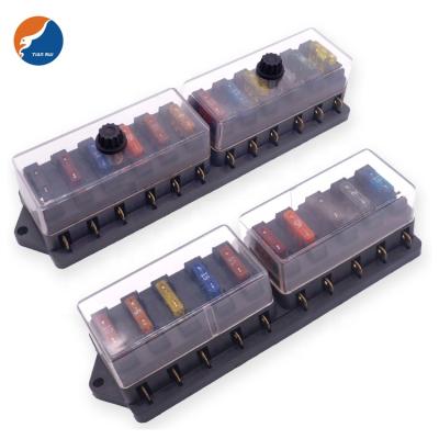 China Auromotive 4 6 8 10 12 Way Multiway Waterproof Automotive Car Blade Fuse Holder Block Auto Box for sale