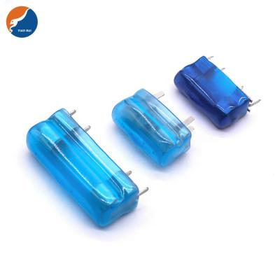 China LOW VOLTAGE CQC ROHS REACH Flame Retardant PVC 5*20mm Blue Cover 6*30mm Fuse Sheath Fuse Jacket Clear Plastic Protector for sale