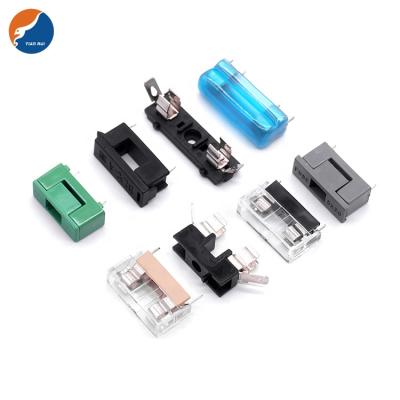 China ROHS 10*38mm 6*30mm 5*20mm 250V 300V 600V Micro Electronic Fuse Holder Clip Fuse Holder Box PCB Mount Fuse Holder PCB for sale