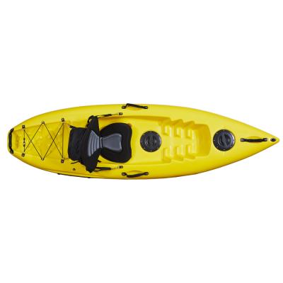 China Fishing Kayak Wholesale Single Seat Kayak One Person 8.5FT Plastic Fishing Kayak Sit On Top Canoe LLDPE for sale