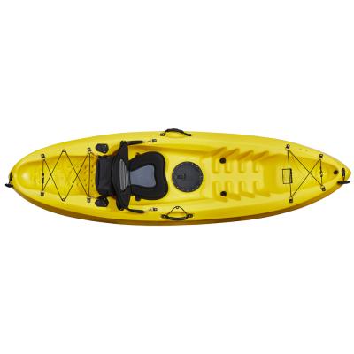 China Fishing Kayak Wholesale Single Seat Kayak One Person 8.9FT Plastic Fishing Kayak Sit On Top Kayak LLDPE for sale