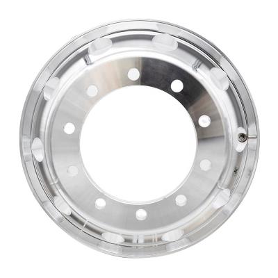 China Aluminum Alloy 7.5x22.5 Rim Hub Standard Truck Rim Aluminum Truck Wheels for sale