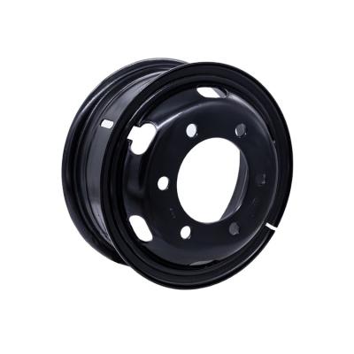 China Truck Factory Wholesale Price Excellent Quality Silver Pipe Shaped Steel Truck Wheel Rim for sale