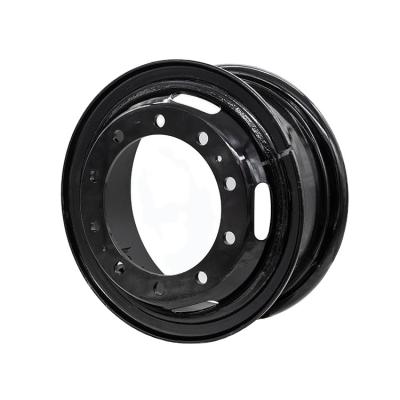 China Heavy Truck Wholesale Cheap Price Truck Trailer Pipe Shaped Steel Wheel Durable In Service Rim for sale