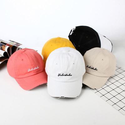 China COMMON baseball cap with embroidery women's baseball cap men's summer hat for sale