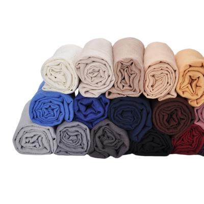 China Wholesale Custom Soft Feeling Logo Women Scarves Shawls Wraps Headscarf Cotton Solid Color Fashion Hijab Scarf for sale