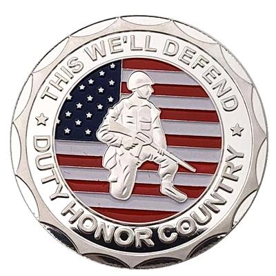 China Custom Silver Plating America Metal Opens America Sniper Collection Coin Military Challenge Coins for sale