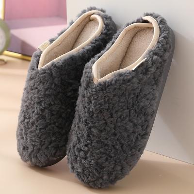 China Wholesale Hopeful Home Soft Plush Men's Factory Trend Factory Bedroom Indoor Slippers Slippers for sale